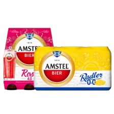 Amstel radler of rosé bier